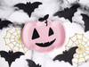 Pumpkin plates - pink - Halloween - 25 x 22 cm - 6 pcs.