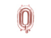 Foil balloon - Letter "O" - Pink Gold - 35 cm