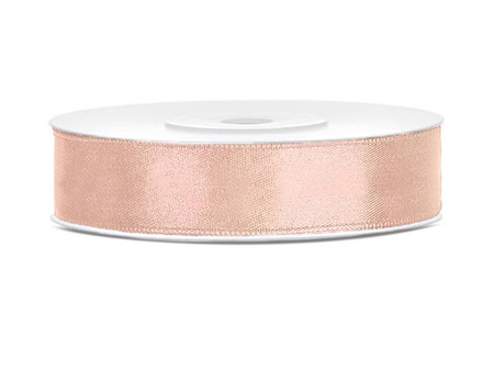 Satin ribbon - Light peach - 12mm x 25m 