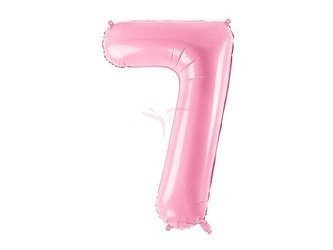 Foil balloon - Number "7" - Pink - 86cm