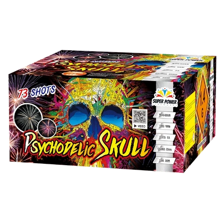 PSYCHODELIC SKULL launcher - 73 shots - 25mm - B73-2501 - SuperPower