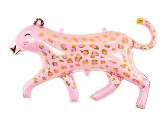 Foil balloon - Leopard - Pink - 103 x 63 cm