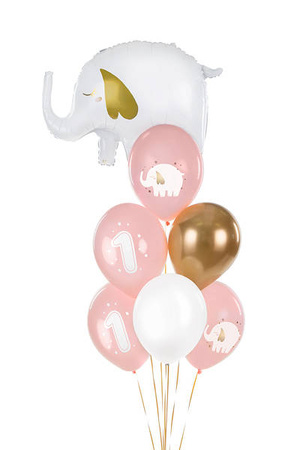  Balloons 30 cm - Birthday - Pastel Pale Pink - 50 pcs