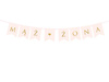 Banner - Husband ♥ Wife - Light pink - 15 x 110 cm