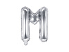 Foil balloon - Letter "M" - Silver - 35 cm