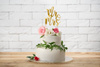 Cake topper - Mr & Mrs - Gold - 25.5 cm