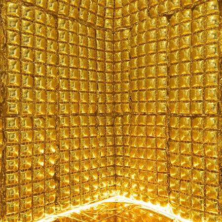 Balloon curtain - gold - 72 x 143cm