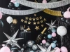 Party Curtain - Black - 90 x 250 cm - 1 pc.