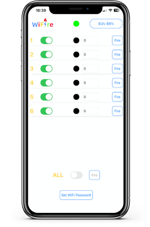 System for remote detonation - firing of fireworks - WiFi - Mobile - Application