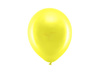 Metalized balloons 23cm - Rainbow - Yellow - 100 pieces