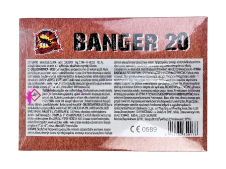 Banger firecrackers - 20 pcs. - CLE0206/20 - SRPYRO