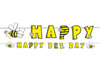 Party Banner - Bee - Happy Bee Day - 16.1 x 153 cm