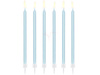 Birthday candles - Smooth - Blue - 14cm - 12 pieces