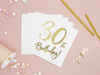 Paper napkins - 30th Birthday! - White - 33x33cm - 20 pieces