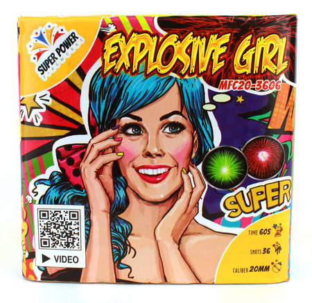 EXPLOSIVE GIRL FONTING DISPLAY - 36 shots - 20mm - MFC20-3606 - SuperPower