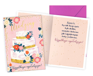 Greeting card - Birthday - Cake