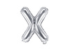 Foil balloon - Letter "X" - Silver - 35 cm