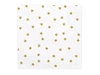 Paper napkins - White with gold stars - 20 pieces