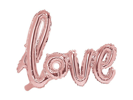 Foil balloon - Love - Pink Gold - 73 x 59 cm