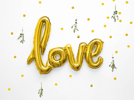 Foil balloon - Love - Gold - 73 x 59 cm