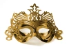 Party mask with ornament - gold - 1 pc.