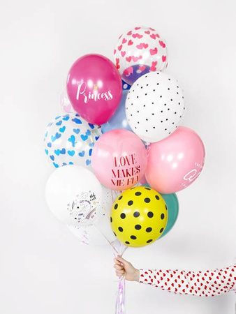 Strong 30cm Balloons - Pastel Baby Pink - Love Makes Me Fly - 50 pieces