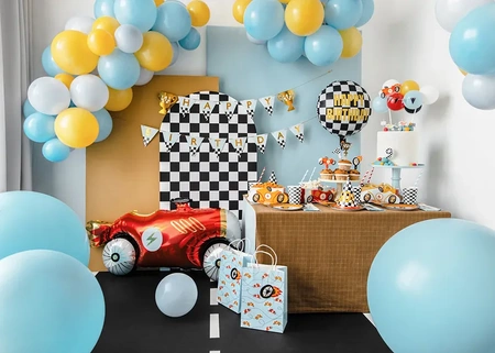 Foil balloon - Checkerboard - Happy Birthday - 45 cm - Mix