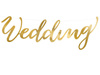 Banner - Wedding - Gold - 16.5 x 45 cm