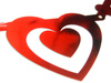 Metallized banner - Valentine's Day - Red - 12 x 160 cm