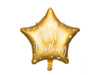 Foil balloon - Happy Birthday star! - Gold - 40 cm