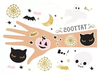 BOO washable tattoos! - Mix - 12 pcs.