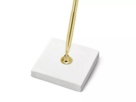 Pen stand - 8 x 8 x 16.5 cm - Gold