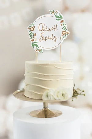 Cake topper - Holy Baptism - 15x20 cm