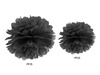 Tissue paper pompom - Black - 25 cm - 1 pc.