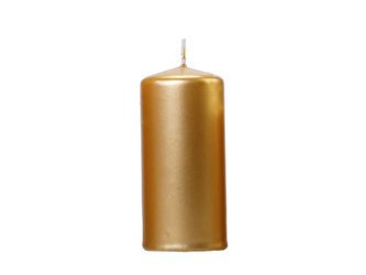 Club candle - Gold - Metalized - 12 x 6 cm - 1 pc.