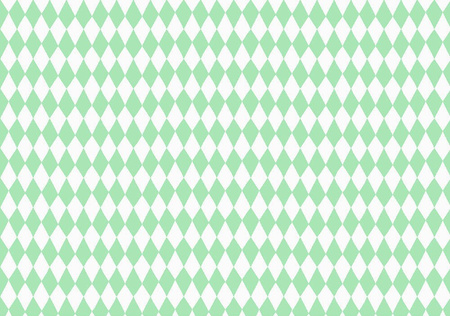 Wrapping Paper - White - Light Green Rhombs - 68.5 x 100 cm