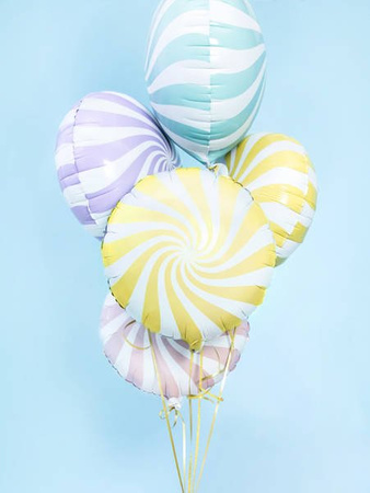 Foil balloon - Candy - Bright yellow - 35 cm