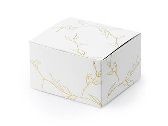 Gift Boxes - Twigs - White - 6 x 3.5 x 5.5 cm - 10 pieces