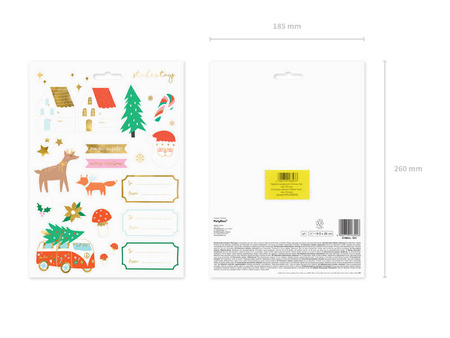 Christmas stickers - Winter Forest - 20 pcs.