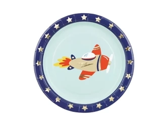 Paper plates - Airplane - 18cm - 6 pieces