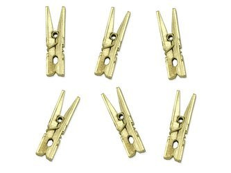 Buckles - Decorative clips - Gold - 10 pieces