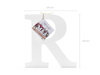 Wooden letter R - White - 19.5 x 20 cm