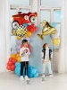 Foil balloon - Checkerboard - Happy Birthday - 45 cm - Mix