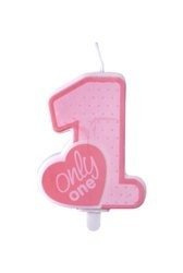 Birthday candle Only One - Birthday - Pink - 8 cm