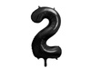 Foil balloon - Number "2" - Black - 86 cm