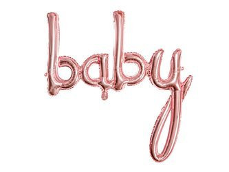 Foil balloon - Baby - Pink Gold - 73.5 x 75.5 cm