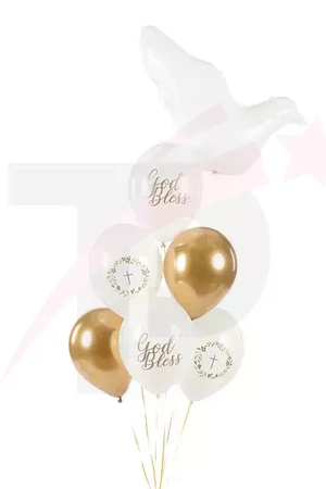 Balloons 30 cm - God Bless - Metallic Mix - 6 pcs.