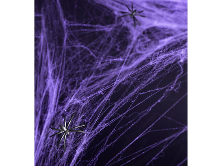 Artificial spider web - Purple - 60g 