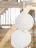 Paper lantern - White - 20cm