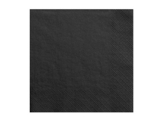 Paper napkins - Black - 33x33cm - 20 pieces